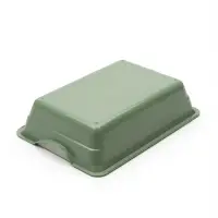 Туалет для кошек глубокий, 36&times;25&times;9 см, с сеткой, белый, мятный