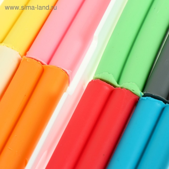 Пластилин мягкий (восковой), 8 цветов, 120 г,  Пластилин мягкий (восковой), 8 цветов, 120 г, "Школа творчества", со стеком