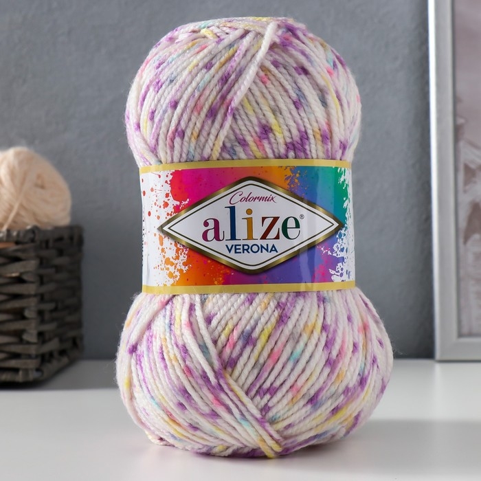 Пряжа для вязания спицами, крючком ALIZE, Verona, 100% акрил, 210 м/100 г, (7697) Пряжа для вязания спицами, крючком ALIZE, Verona, 100% акрил, 210 м/100 г, (7697)