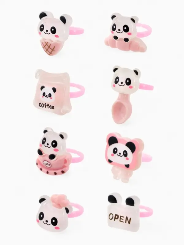 Кольцо «Выбражулька» панда, форма МИКС, цветное, безразмерное Кольцо «Выбражулька» панда, форма МИКС, цветное, безразмерное