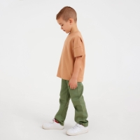 Футболка детская MINAKU:Basic line kids цвет песочный, рост 98