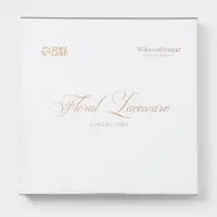 Тарелка обеденная WY Floral Laceware, d=25 см, фарфор, серая