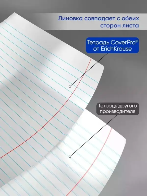 Тетрадь 18 листов в линейку, ErichKrause &laquo;Классика. CoverPro&raquo;, МИКС