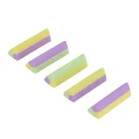 Набор ластиков 5 штук треугольных цветных, в коробке