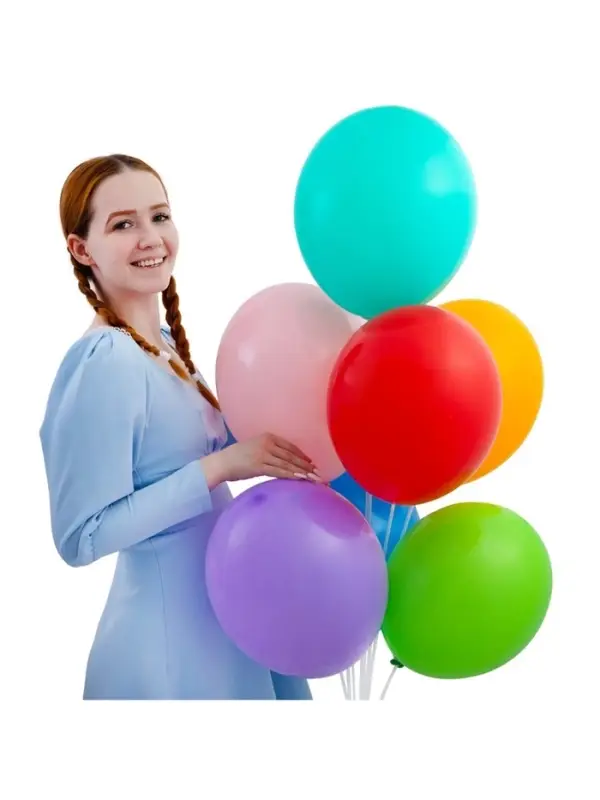 Воздушные шары латексные 14", пастель, 50 шт., МИКС