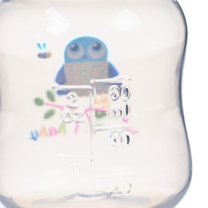 Бутылочка для кормления, классическое горло, 60 мл., от 3 мес., цвет голубой Бутылочка для кормления, классическое горло, 60 мл., от 3 мес., цвет голубой