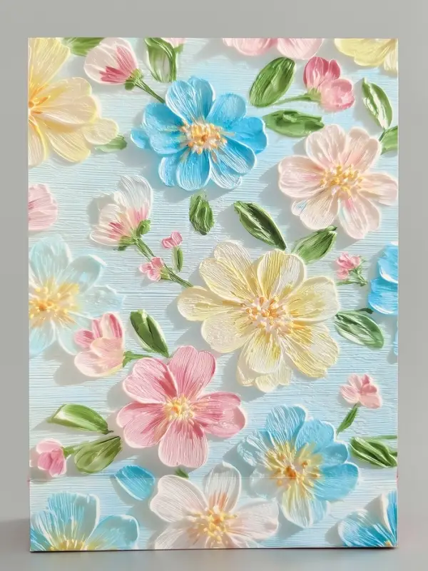 Пакет ламинированный &laquo;Цветы&raquo;, 28.3&times;10.4&times;39 см