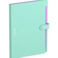 Папка А4 Haze, 12 отделений, 600 мкм, на кнопке, мятная