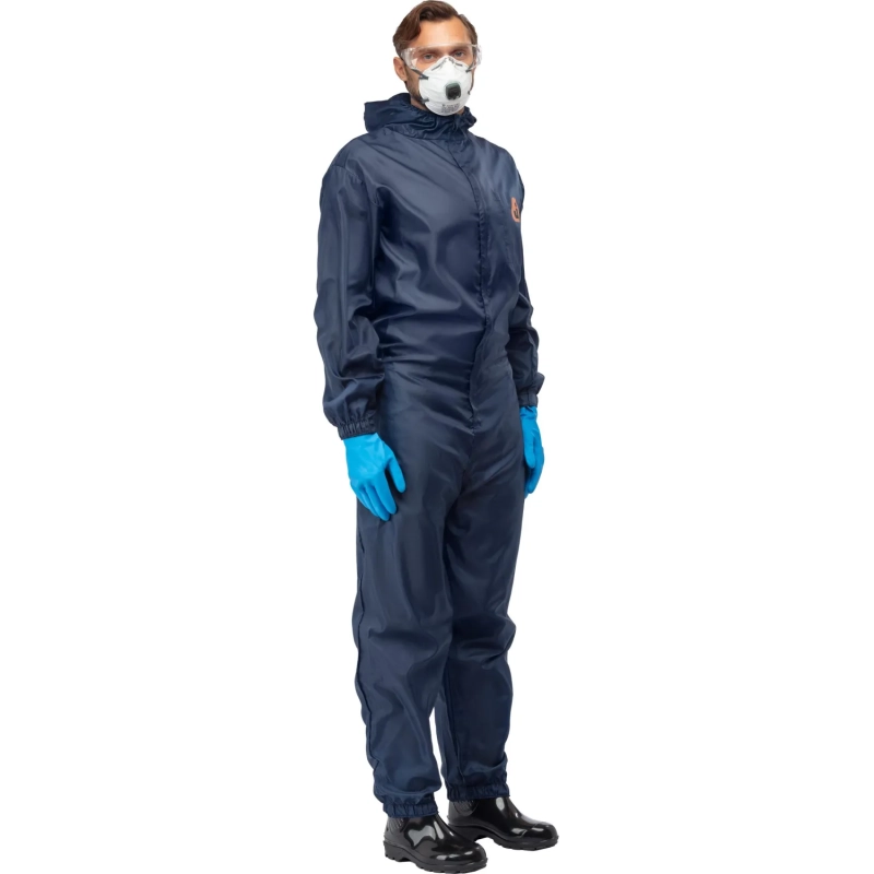 Комбинезон многоразовый защитный с капюшоном Jeta Safety JPC75b синий р. XL
