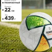 Футбольный мяч TORRES Training, F323955, ручная сшивка, 32 панели, р. 5, PU