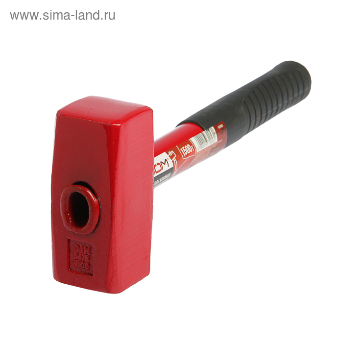 Кувалда ЛОМ, металлическая обрезиненная рукоятка, 1.5 кг Кувалда ЛОМ, металлическая обрезиненная рукоятка, 1.5 кг