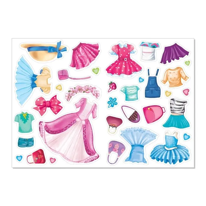 Наклейки &laquo;Наряди куколку. Лучшие подружки&raquo;, 12 стр.