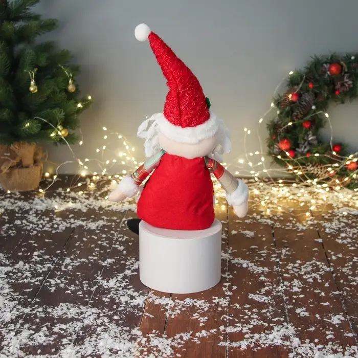 Игрушка мягкая &laquo;Дед Мороз с ремешком, длинные ножки&raquo; 58&times;20 см, красный