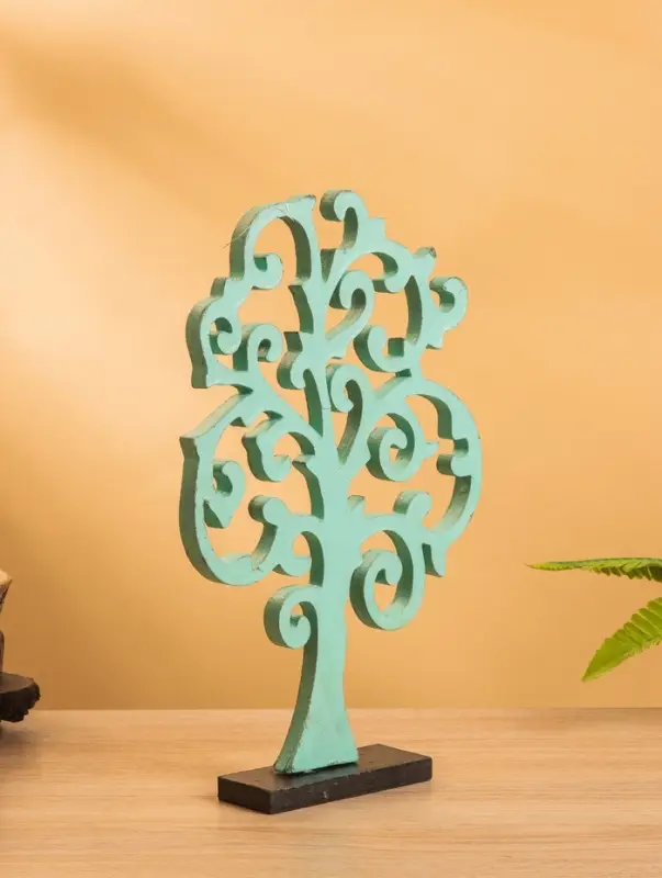 Панно  Панно "Древо" МДФ, 30х20х1 см, бирюзовый