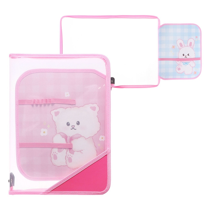 Папка для труда А4, 325 х 230 х 25 мм, молния вокруг, откидная планка, пластиковая, ПТР-1, Calligrata  Папка для труда А4, 325 х 230 х 25 мм, молния вокруг, откидная планка, пластиковая, ПТР-1, Calligrata "Корея персы"