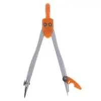 Циркуль металлический Calligrata, 120 мм, с защитным колпачком на иголке, в пластиковой тубе