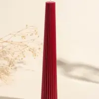 Набор свечей, 3.5х23 см, 2 шт "Башня" кармин 4х9,5х25 см