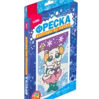 Фреска. Картина из песка "Белоснежная кошечка" Пз/ф-040