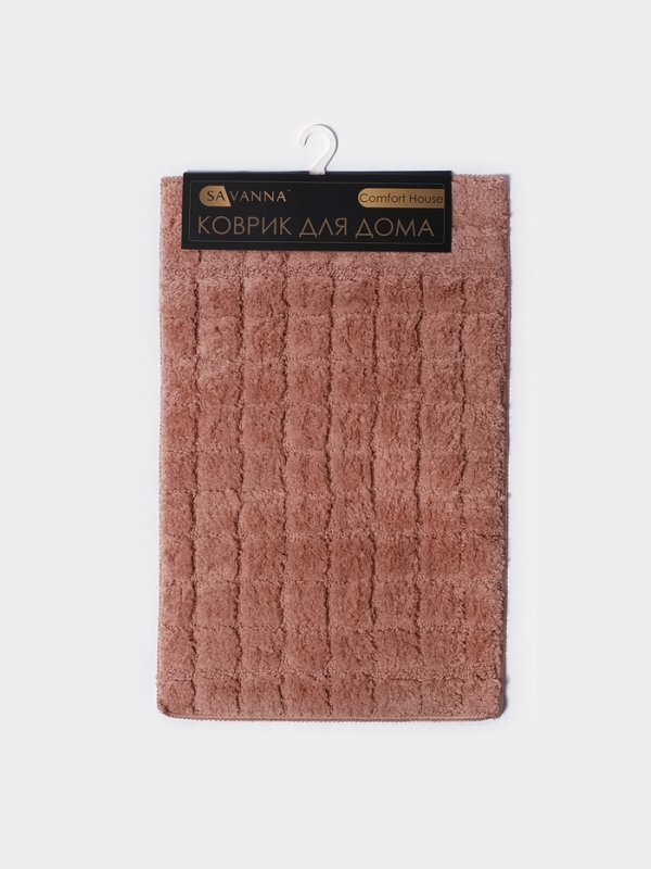 Коврик для ванной Коврик для ванной "Таормина" из микрофибры Savanna, 40х60 см, цвет пыльная роза