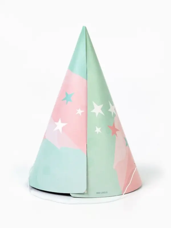 Набор колпаков праздничных «С Днём рождени», 6 шт Набор колпаков праздничных «С Днём рождени», 6 шт