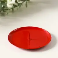 Подсвечник "Чашка" на 1 свечу, 10 см, красный