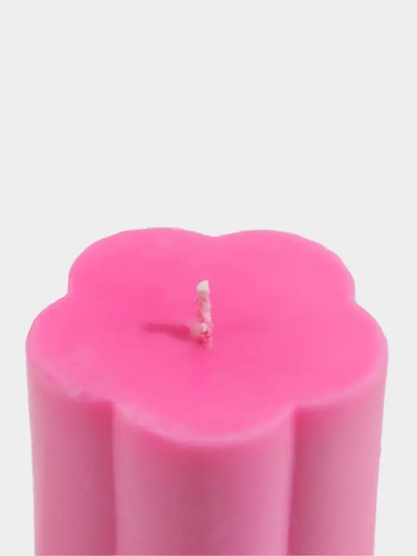 Свеча &laquo;Цветок&raquo;, 6&times;6&times;12 см, соевый воск, МИКС