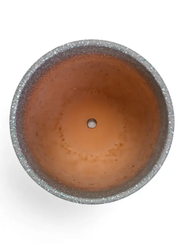 Горшок цветочный с поддоном 2,9 л, серый керамика Горшок цветочный с поддоном 2,9 л, серый керамика "Пряности" (М)