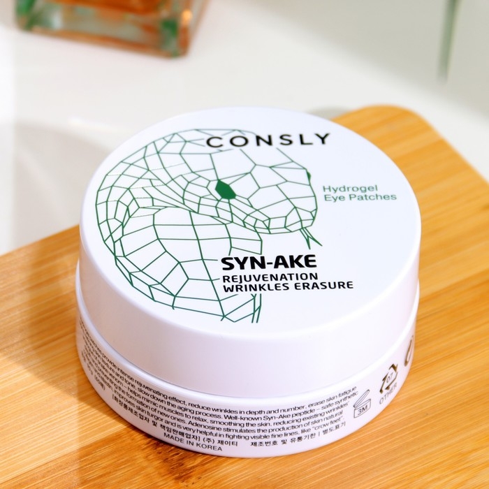 Гидрогелевые патчи для области вокруг глаз Consly, с пептидом Syn-Ake, 60 шт. Гидрогелевые патчи для области вокруг глаз Consly, с пептидом Syn-Ake, 60 шт.