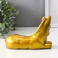 Фигура «Лошадь» 12.5×20×10 см, позолота