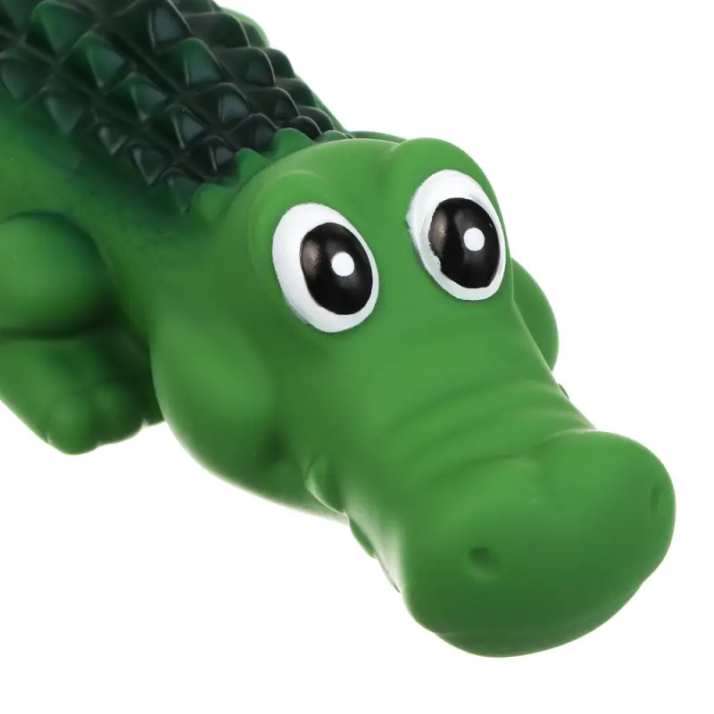 Игрушка для собак тм VETTA, с пищалкой, крокодил, винил, 32см