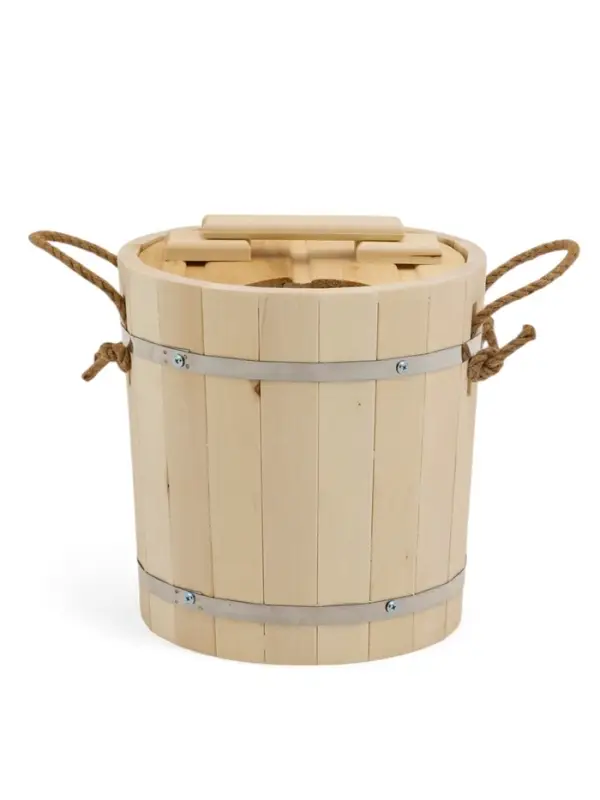 Запарник - ведро для бани и сауны, 13 л, липа, пластиковая вставка, с крышкой, &laquo;Добропаровъ&raquo;