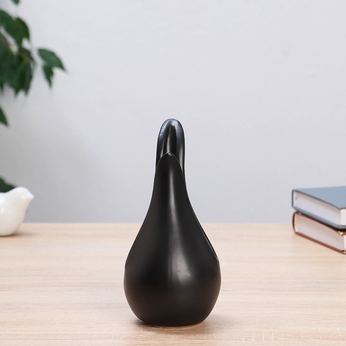 Ваза керамика настольная Ваза керамика настольная "Эллис" 17х8 см, чёрный