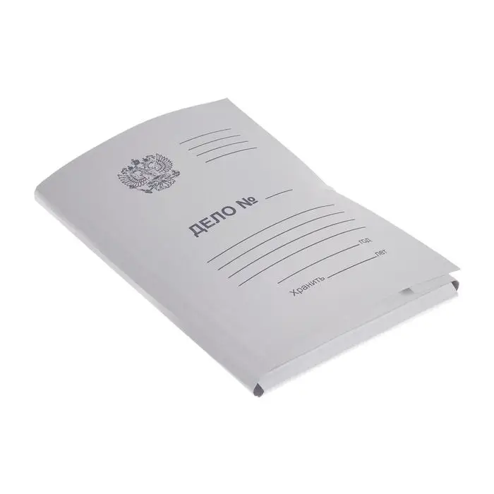 Папка для бумаг с завязками Calligrata  Папка для бумаг с завязками Calligrata "Герб России", картон, 300 г/м2, до 200 листов, белая