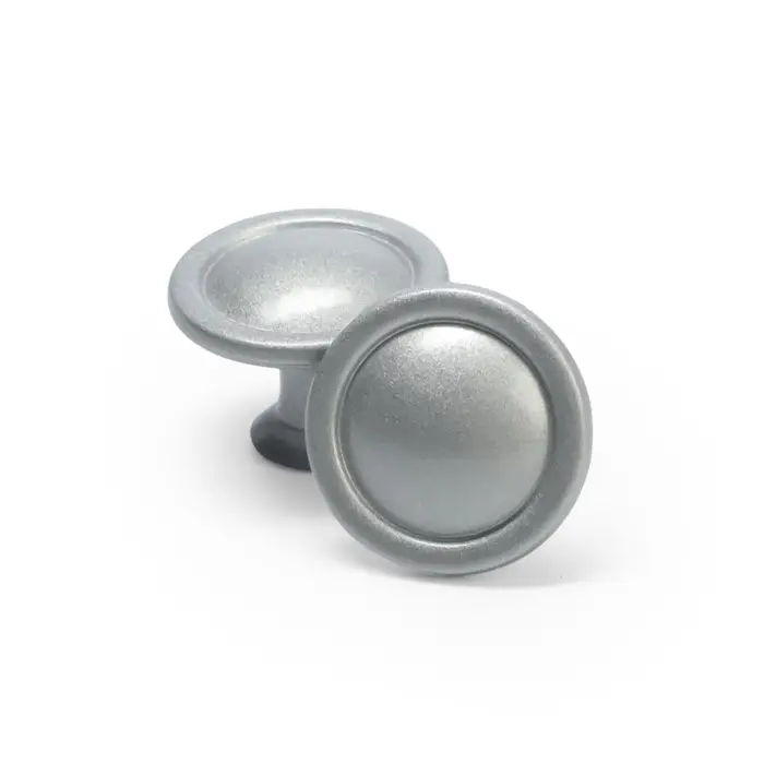 Ручка-кнопка ТУНДРА РК118SN, d=30 мм, матовый никель Ручка-кнопка ТУНДРА РК118SN, d=30 мм, матовый никель