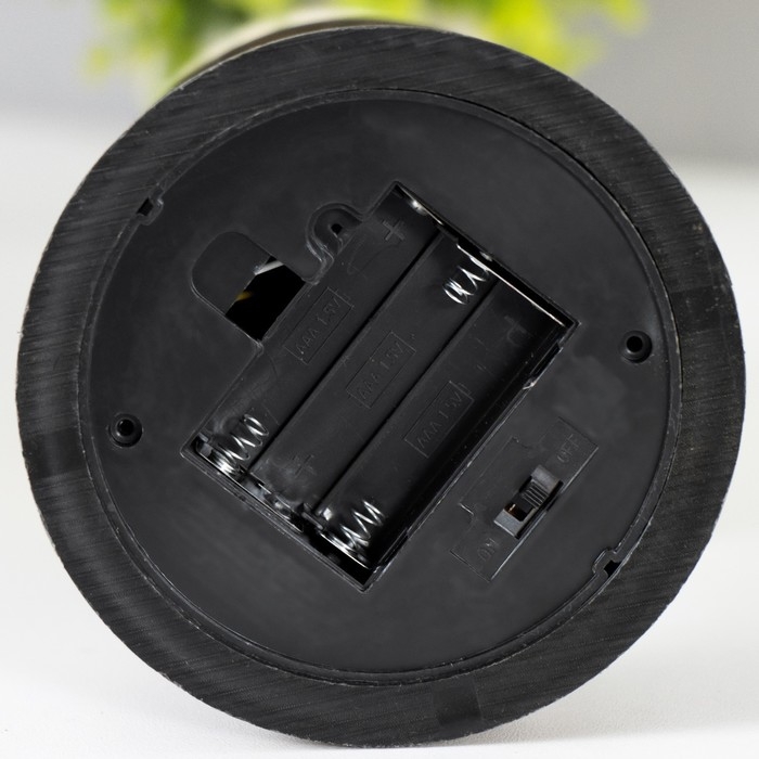 Ночник Ночник "Свеча на подсвечнике" LED от батареек бронза 10,5х10,5х28 см