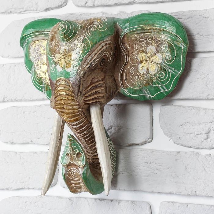 Сувенир дерево Сувенир дерево "Голова слона" 28х26х10,5 см