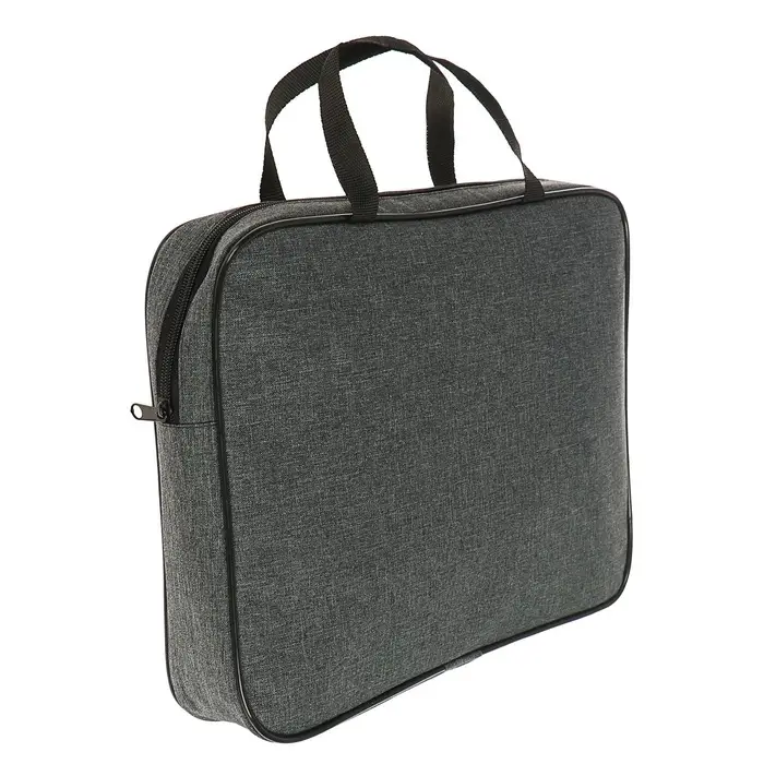 Папка с ручками текстильная А4, Офис - премиум &laquo;Графит&raquo;, для бумаг, для офиса, 350&times;270&times;60 мм, ПДМ-111