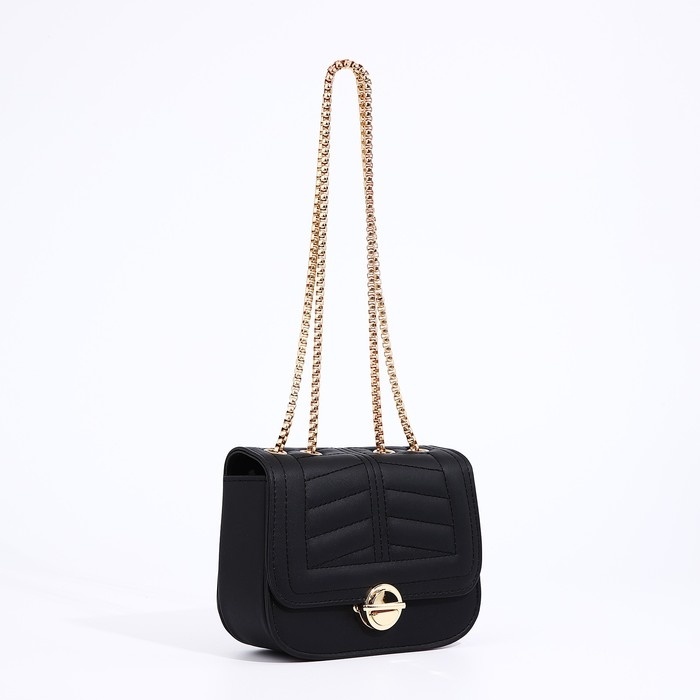 Сумка-мессенджер на застёжке, цвет чёрный Сумка-мессенджер на застёжке, цвет чёрный