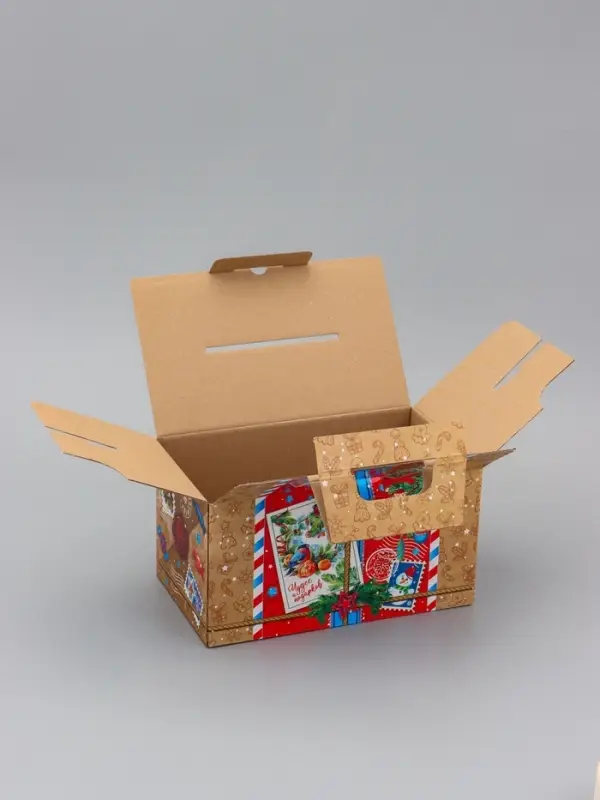 Коробка Новогодняя подарочная Коробка Новогодняя подарочная "Почта" 27 х 14,5 х 16 см