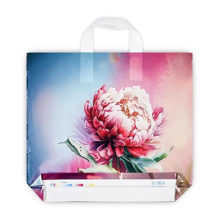 Пакет "Сандра", полиэтиленовый с петлевой ручкой, 37 х 34 см, 70 мкм