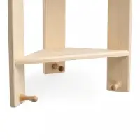 Полка угловая 3 яруса, 3 крючка 74х40х16 см