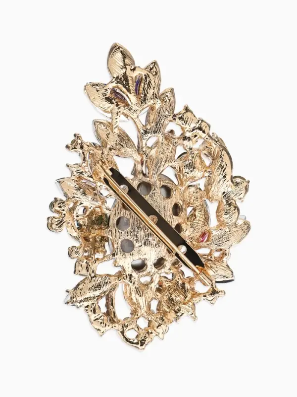 Брошь "Императрица" орден, цветная в золоте