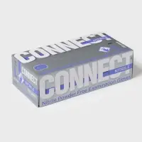 Перчатки нитриловые Nitrile, смотровые, нестерильные, размер L, 200 шт./уп (100 пар), голубые