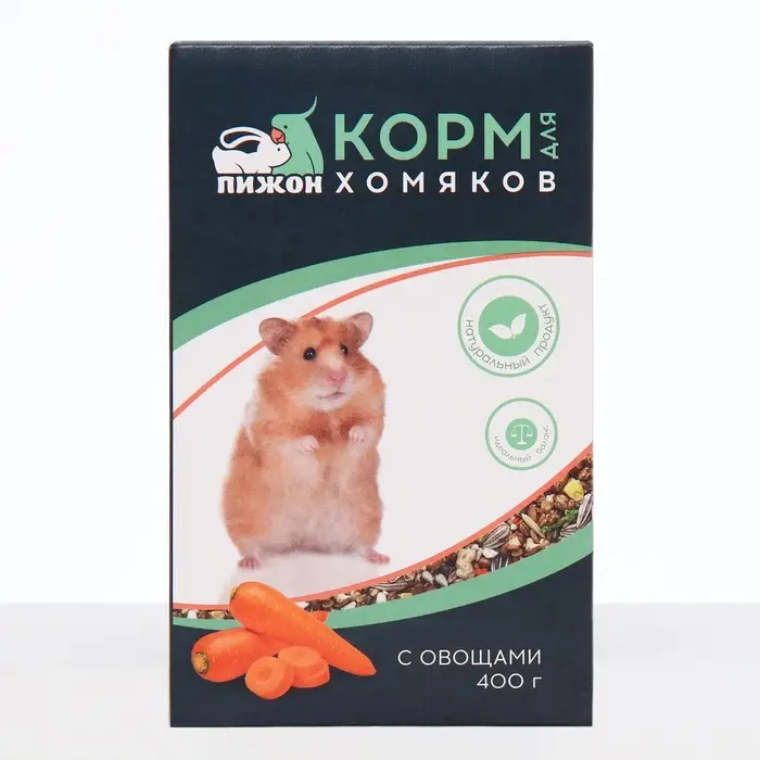 Корм &laquo;Пижон&raquo; для хомяков, с овощами, 400 г