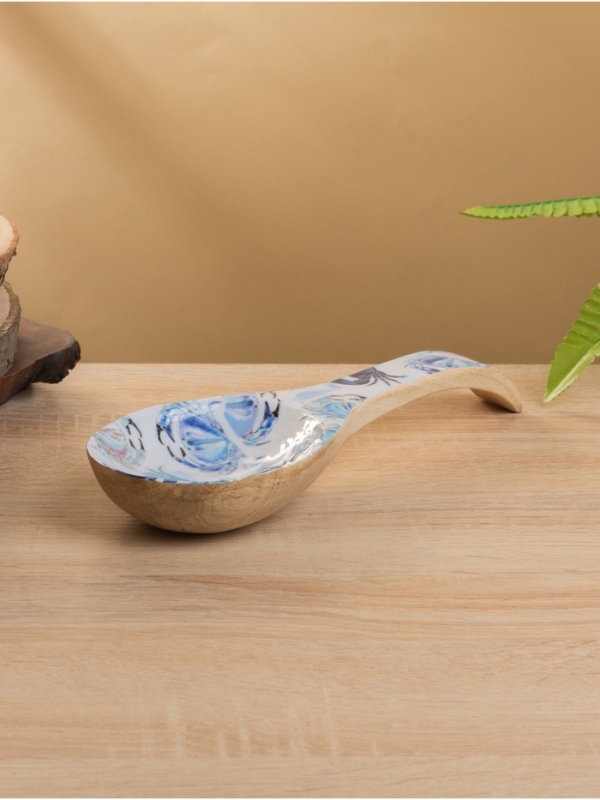 Подставка под ложку Подставка под ложку "Крабы" дерево манго 25,5х9х3,8 см