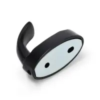 Крючок мебельный CAPPIO SEA, однорожковый, цинк, цвет черный