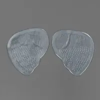 Полустельки для обуви, с протектором, силиконовые, 7&times;6.5 см, пара, прозрачные