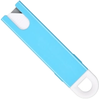 Нож безопасный мини Topfort для вскрытия упак.матер.,трапец.,мет.корпус+ABS