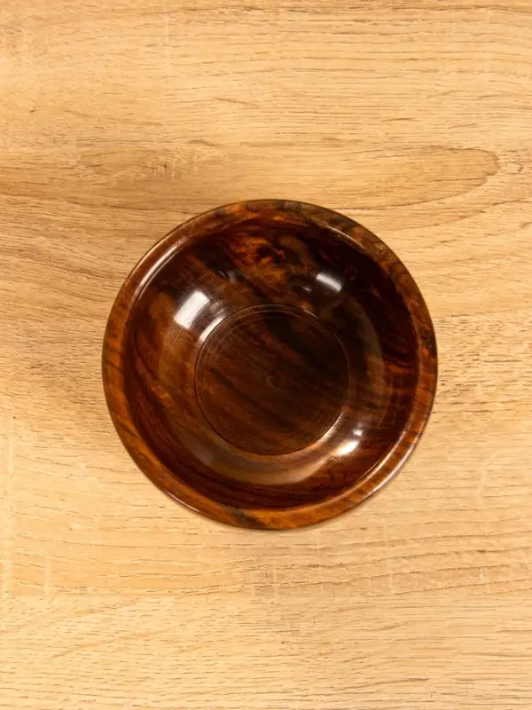 Чаша на ножке "В самое сердце" 10х10х7 см, дерево шишам