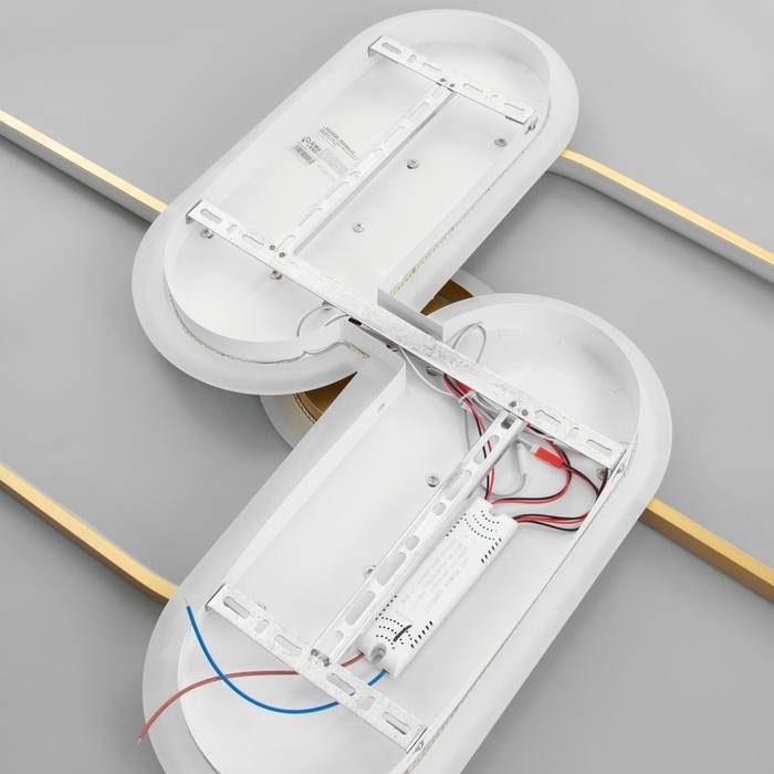 Светильник Светильник "Лайн" LED 90Вт 4000К бело-золотой 110х67х6 см BayerLux